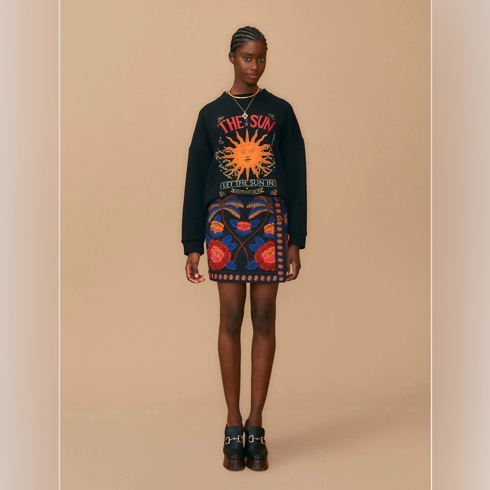 FARM Rio Colorful Embroidered Mini Skirt - Picture 3 of 9